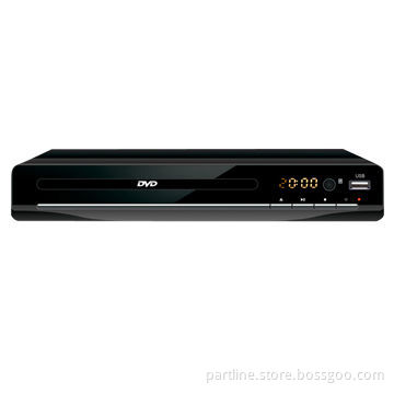 225mm DVD Player with 2.0-channel, USB, Card Reader, LED Display and CD Ripping Function